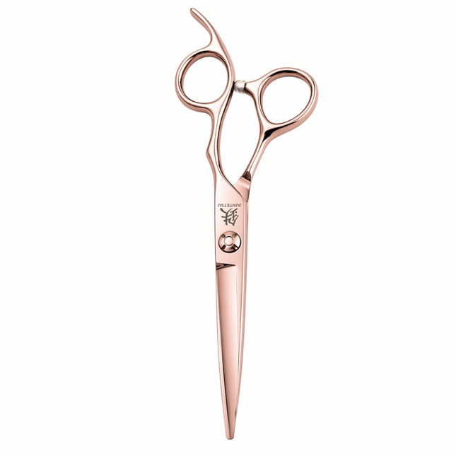 Juntetsu Rose Gold VG10 Pro Hair Cutting Scissors - front view (SKU: JUN-RSG-C50 JUN-RSG-S50)