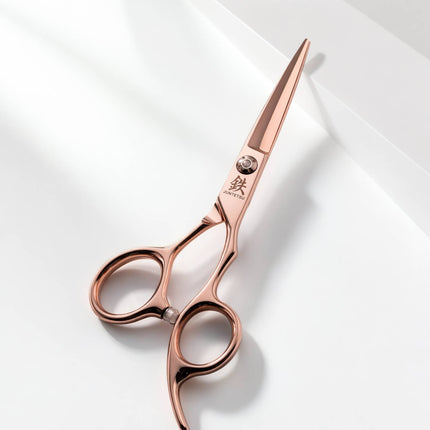 Juntetsu Rose Gold VG10 Pro Hair Cutting Scissors - blade detail
