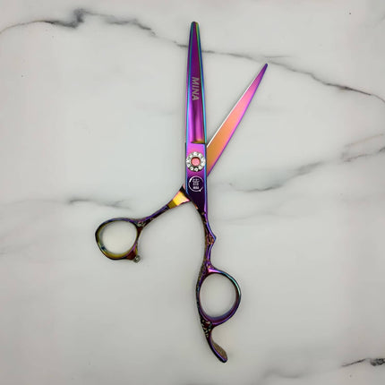 Mina Rainbow II Cutting Scissors (SKU: MIN-RNB-C60 MIN-RNB-S6055  MIN-RNB-RM606055)