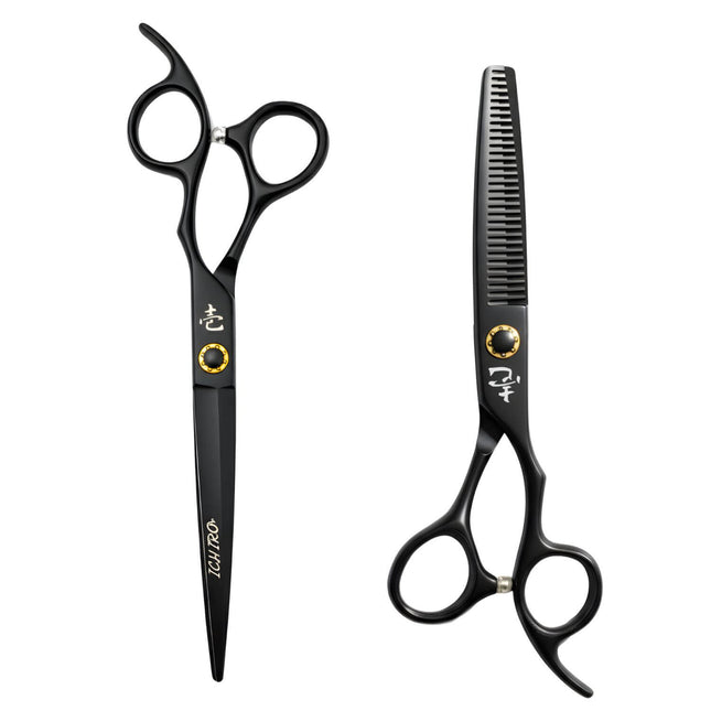 Ichiro Matte Black Hairdressing Scissor Set (SKU: ICH-MTB-S50) (SKU: ICH-MTB-MR5050)