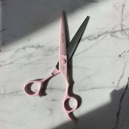 Ichiro Pastel Pink Hair Cutting Scissors From Tokyo Japan (SKU: ICH-PNK-M5050 ICH-PNK-C50 ICH-PNK-S50)
