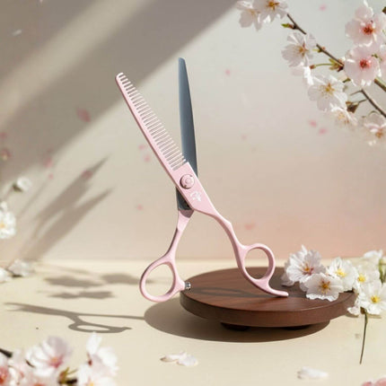 Ichiro Pastel Pink Hair Scissors From Tokyo Japan (SKU: ICH-PNK-M5050 ICH-PNK-S50)