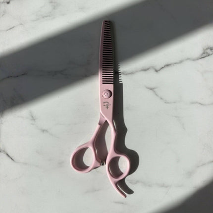 Ichiro Pastel Pink Hair Thinning Scissors From Tokyo Japan (SKU: ICH-PNK-M5050) 