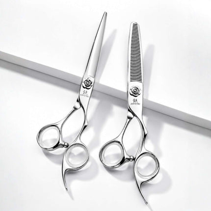 Juntetsu Rose limited edition cutting and thinning scissor set
