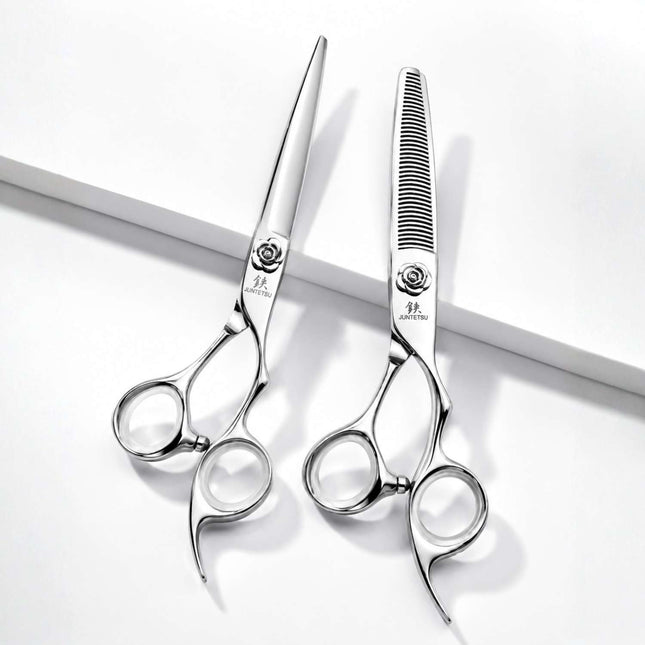 Juntetsu Rose limited edition cutting and thinning scissor set