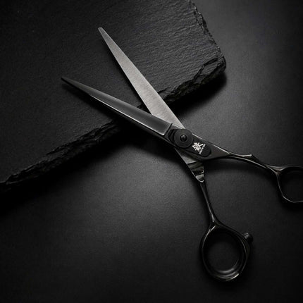 Juntetsu VG Black cutting scissor blades open