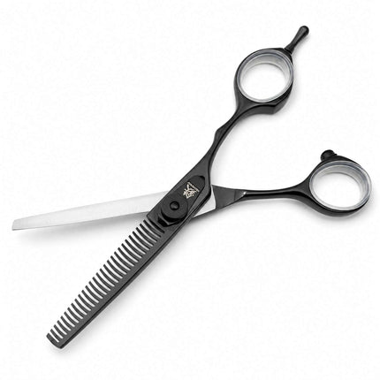 Juntetsu VG Black thinning scissor blades open