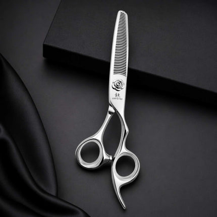 Juntetsu Rose offset thinning scissor