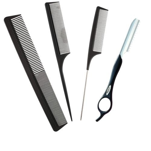 JIESENYU Profi-Friseurschere + Effilierschere – Japanisch, Scharf & Bequem Für Salon Und Zuhause
