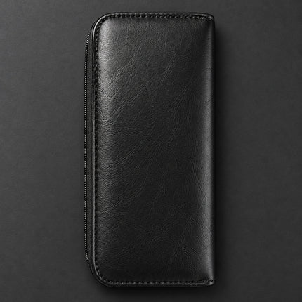 Ichiro Shears Professional Travel Case, a black leather-grain zip case for up to 4 hair scissors