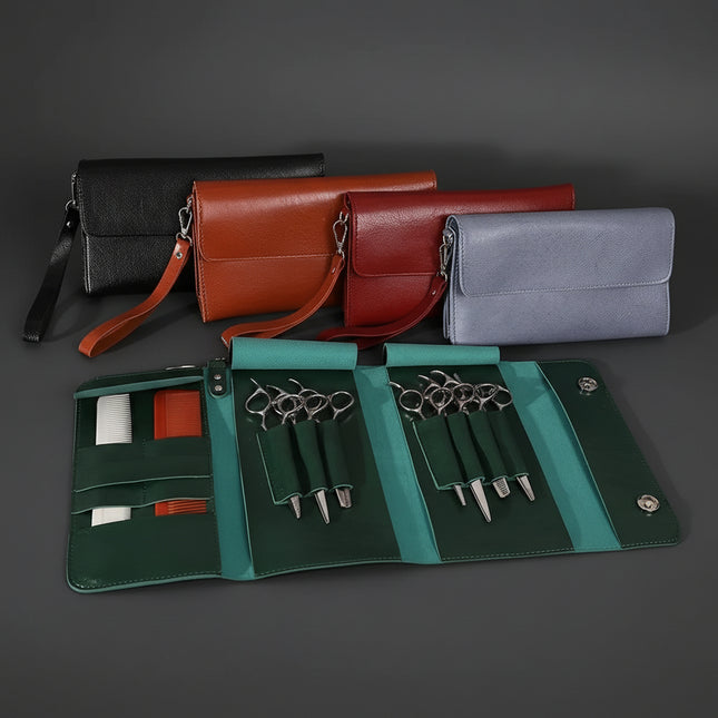 Porta Forbici Kassaki Borsa Per Attrezzi Da Parrucchiere, Custodia Per Barbiere Porta Forbici Parrucchiere Cintura - Foto 13