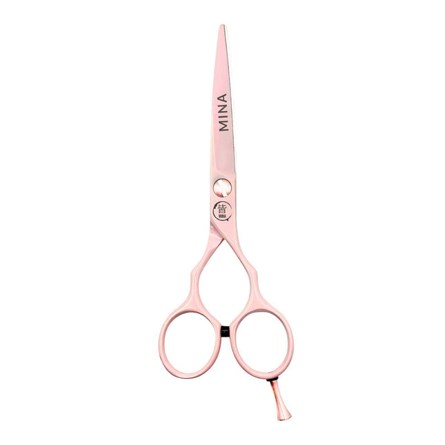 Mina Classic Pastel Pink Hair Cutting Scissors (SKU: MIN-MPNK-C55) (SKU: MIN-MPNK-S55)