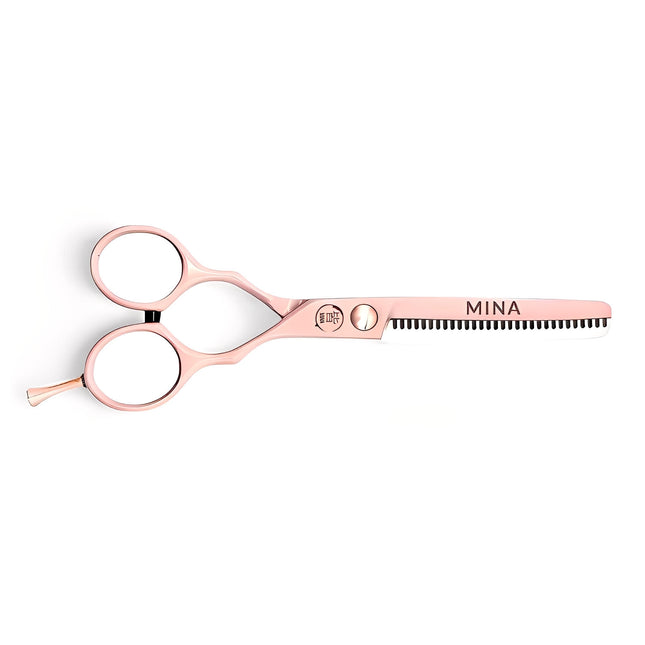 Mina Classic Pastel Pink Thinning Scissors (SKU: MIN-MPNK-T30)