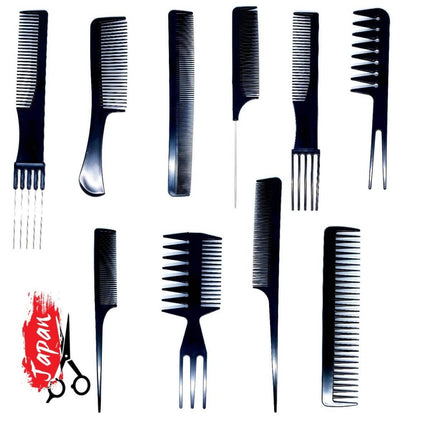 10 Piece Hair Scissor Comb Set - Japan Scissors