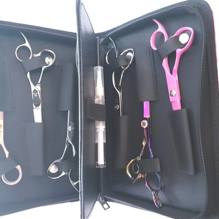 4pcs - Pink Leather Scissors Pouch - Japan Scissors
