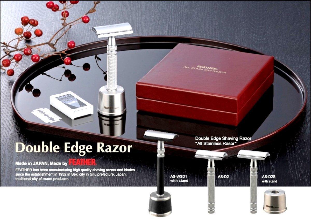 Feather AS-D2 Stainless Steel Safety Razor: FEATHER Safety Razor Japan ...
