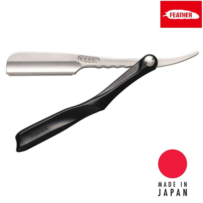 Feather ສະໂມສອນສິລະປິນຍີ່ປຸ່ນ SS Folding Razor - Scissors Japan