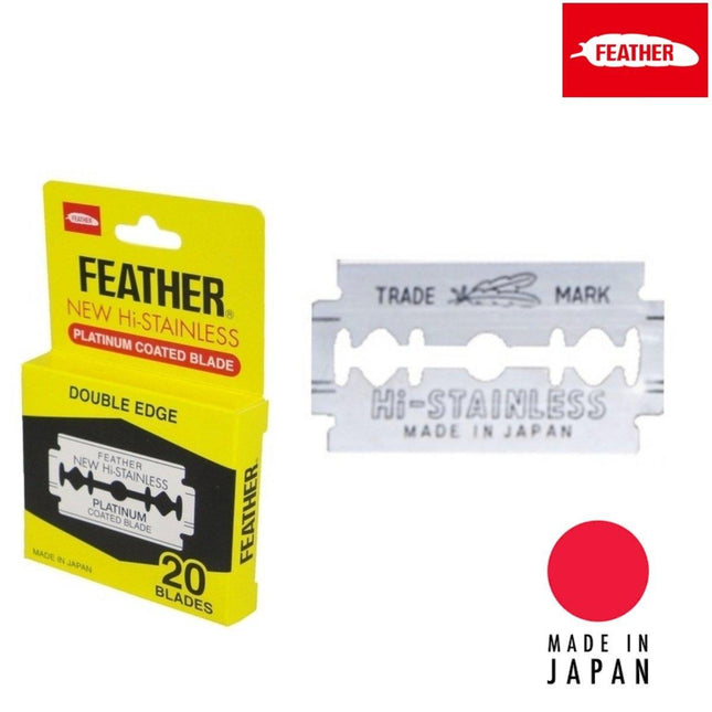 Feather Lâmina de substituição de borda dupla HI-INOXIDÁVEL Japão - Tesoura Japão
