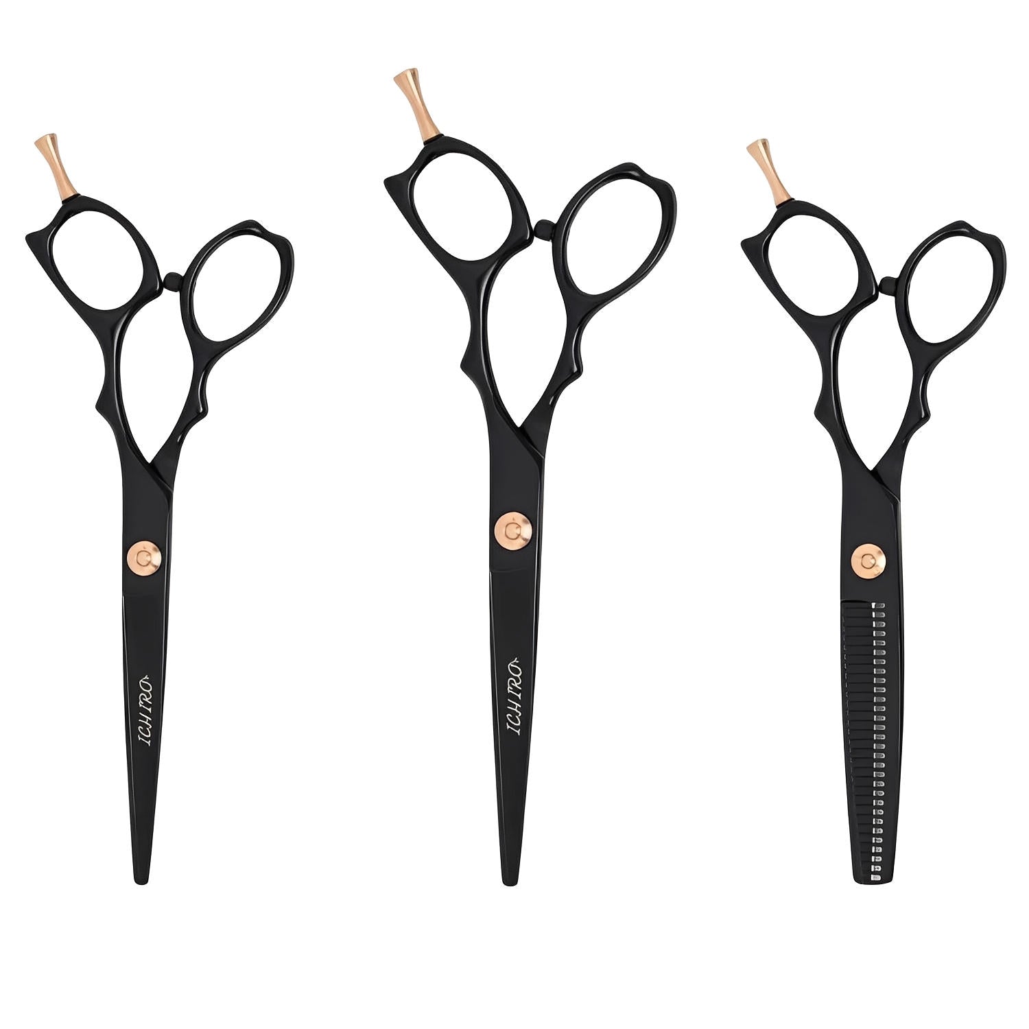 Task Master Scissors Ichiro Ash Gold Master Scissor Set: Professional 440C Steel | Japan ...