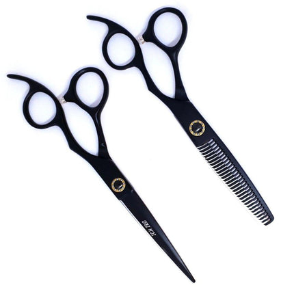 Ichiro Matte Black Hairdressing Scissor Set - Japan Scissors