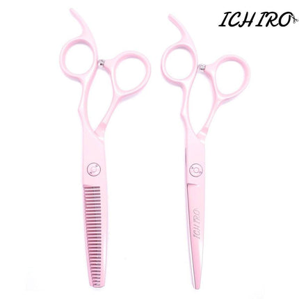Ichiro Set di forbici da parrucchiere rosa pastello - Japan Scissors