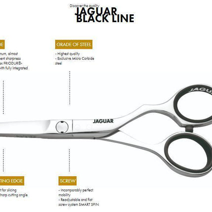 Jaguar Black Line Euro-Tech Hairdressing Scissors - Japan Scissors