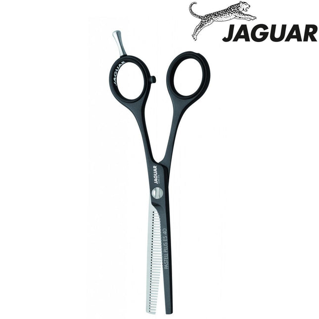 Jaguar Pastell Plus ES40 juodos lavos plonumo žirklės - Japonijos žirklės