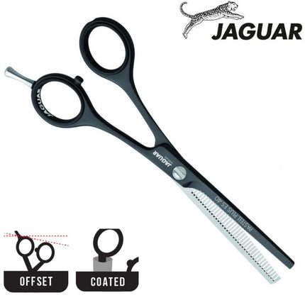 Jaguar Pastell Plus ES40 fekete lávavékonyító olló - Japán olló