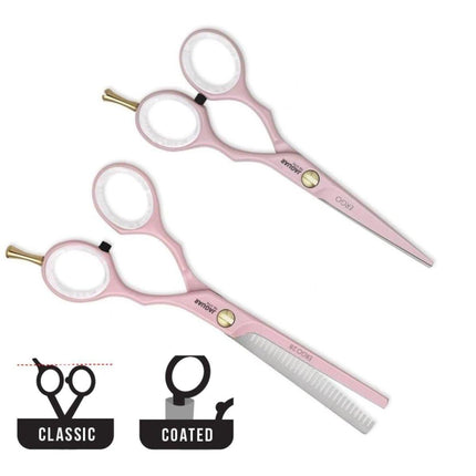 Jaguar Pink Pre Style Ergo Hairdressing Scissor Set - Japan Scissors
