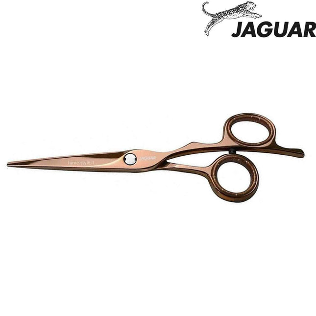 Jaguar „Silver Line Fame“ rožinės aukso plaukų žirklės - Japonijos žirklės