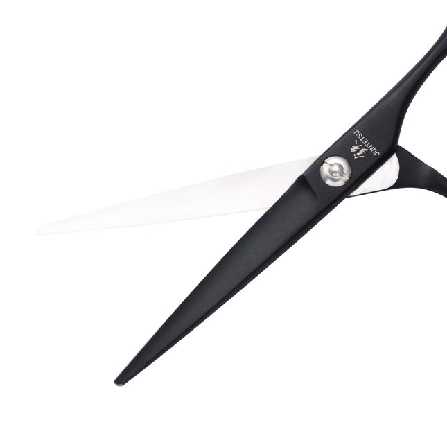 Juntetsu Matte Black Ergo Cutting Scissors - Japan Gunting