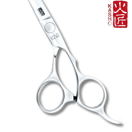 Kasho Chrome Offset Hair Cutting Scissors - Japan Scissors