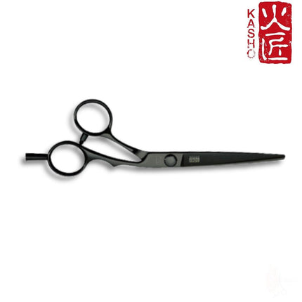 Kasho Silver Offset: BLACK Hair Cutting Scissors - Japan Scissors
