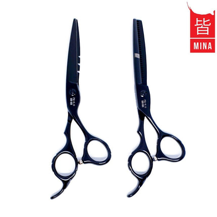 Mina Matte Black Scissors Offset Set - Japan Scissors