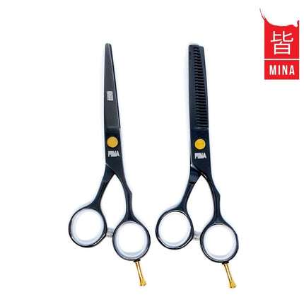 Mina Набор традиционных ножниц для резки и филировки - Japan Scissors