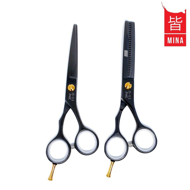 Mina Набор традиционных ножниц для резки и филировки - Japan Scissors