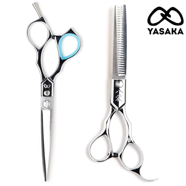 Yasaka Offset Cutting & Thinning Scissors Set - Japan Scheren